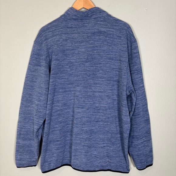 Avalanche Quarter Zip Stand Up Collar Fleece Pullover-Blue-Men Size XXL - Picture 4 of 6